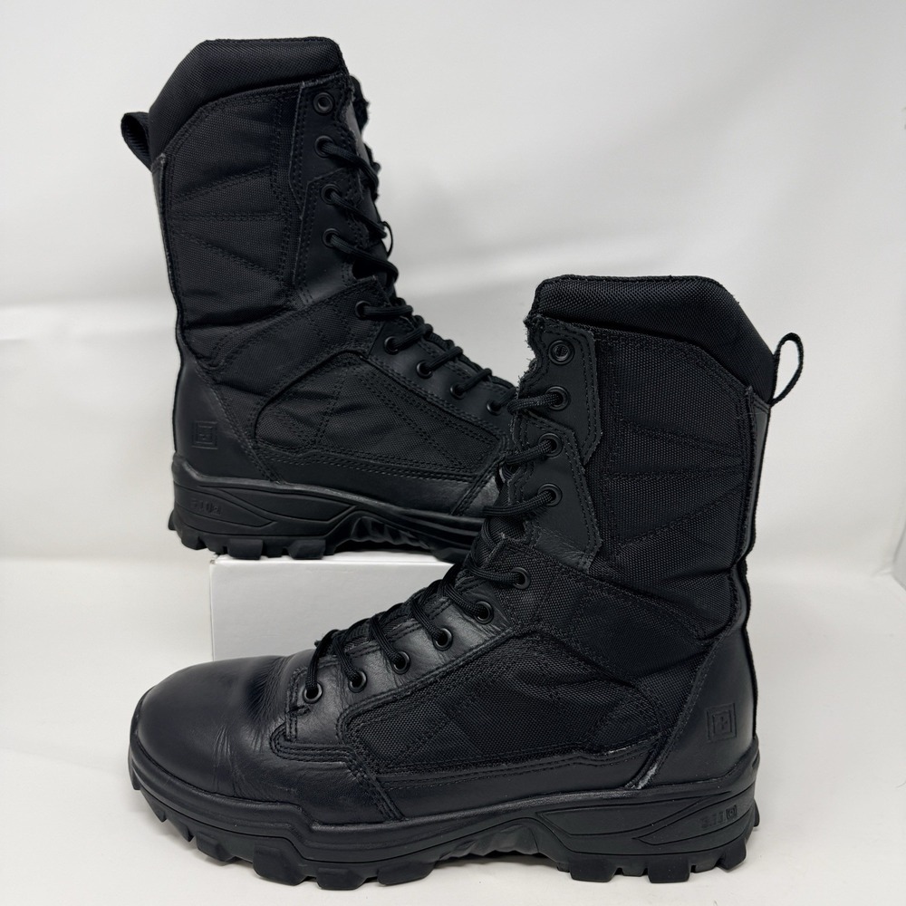 5.11 Tactical Fast-Tac 8" Boots Mens 10.5 R Black 12387 Military Duty Combat